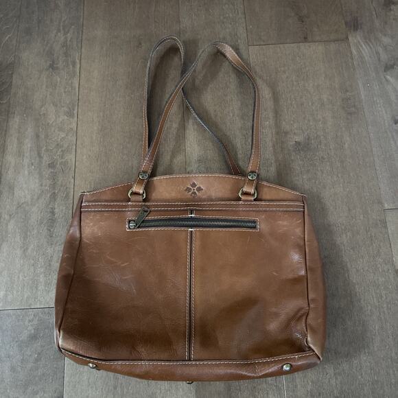 Patricia Nash Carmel Leather Large Purse Tote Satchel Shoulder - Picture 1 of 6